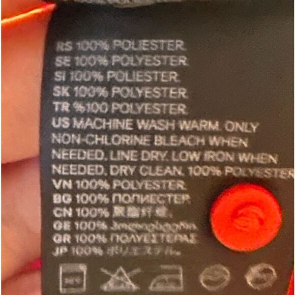 NWT H&M Red Button Front Semi Sheer Short Sleeve Top Size 6 📦 - Picture 5 of 8